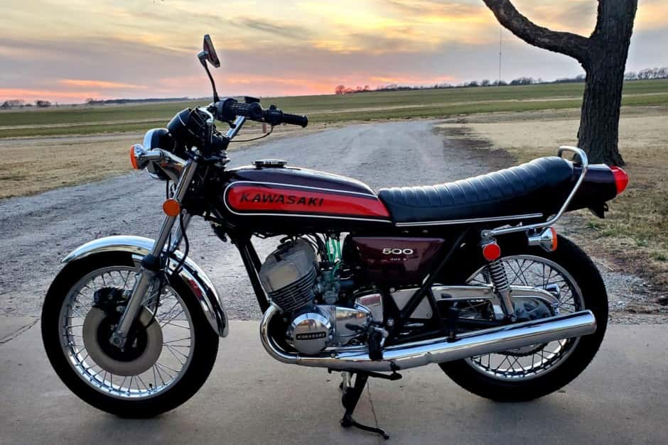 1974 Kawasaki H1 Mach III sold for $10,500