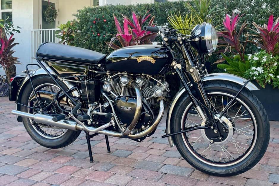1955 Vincent Black Shadow sold for $86,000