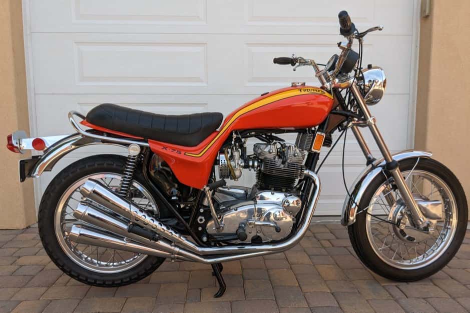 1973 Triumph X-75 Hurricane sold for $22,857