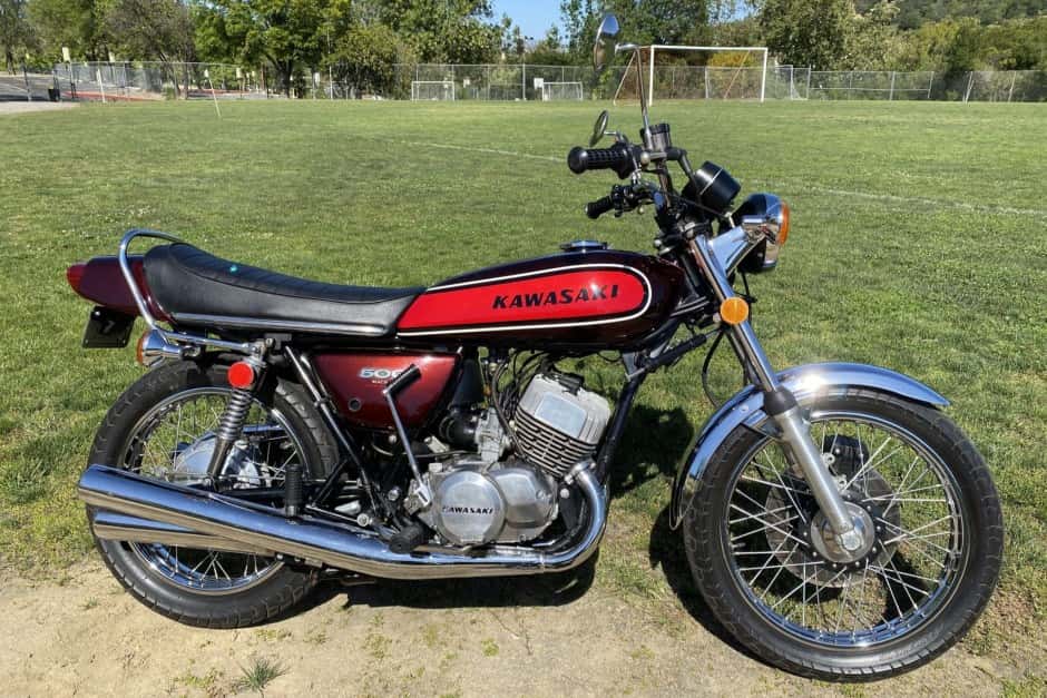 1974 Kawasaki H1 Mach III sold for $12,001