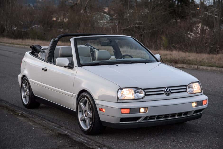 1998 Volkswagen Golf/Rabbit Cabriolet sold for $13,500