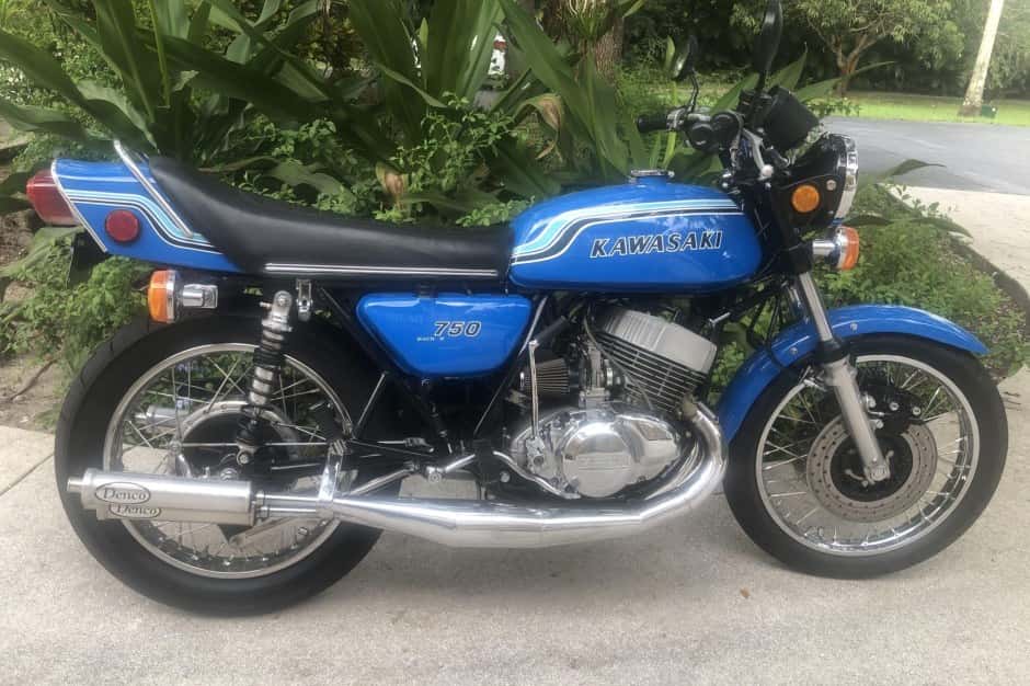 1972 Kawasaki H2 Mach IV sold for $16,750