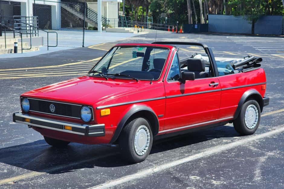 1986 Volkswagen Golf/Rabbit Cabriolet sold for $8,500