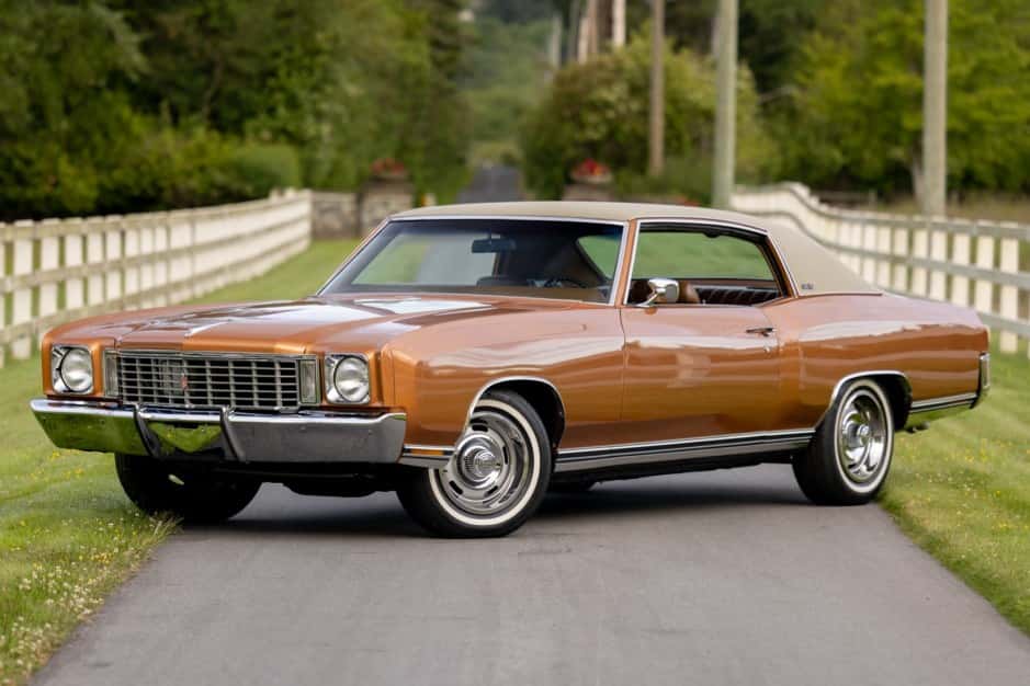 1972 Chevrolet Monte Carlo sold for $29,250