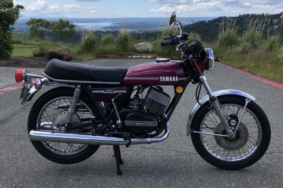 1974 Yamaha RD sold for $4,600