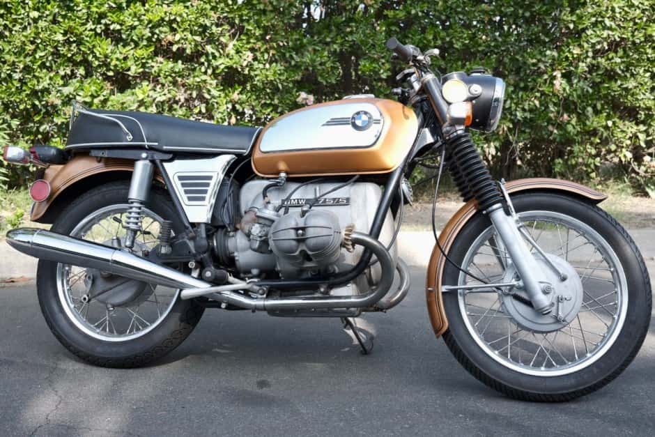 1972 BMW Motorcycles sold for $9,300