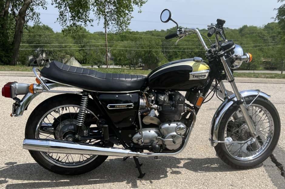 1974 Triumph Trident sold for $7,100
