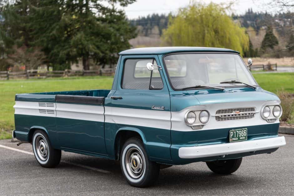1961 Chevrolet Corvair Rampside and Loadside Pickup sold for $18,000