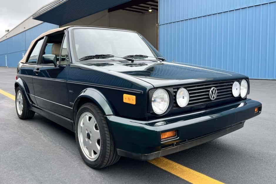 1993 Volkswagen Golf/Rabbit Cabriolet sold for $17,750