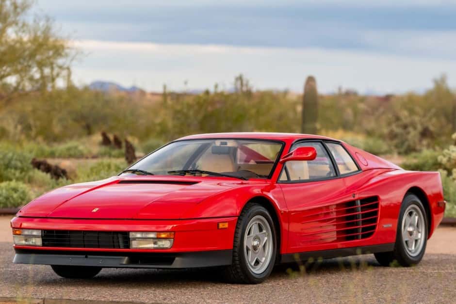 1986 Ferrari Testarossa sold for $186,000