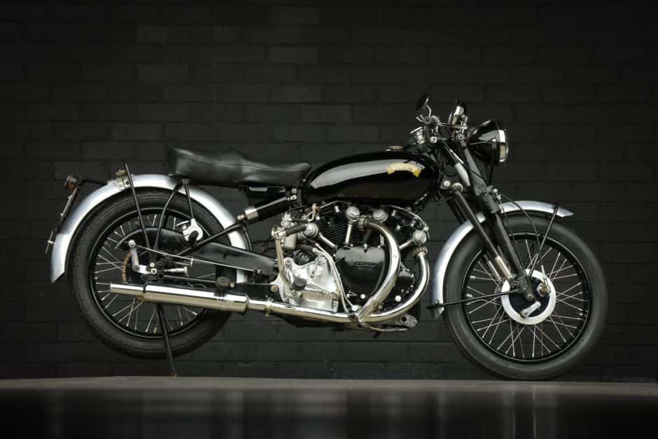 1952 Vincent Black Shadow sold for $73,000