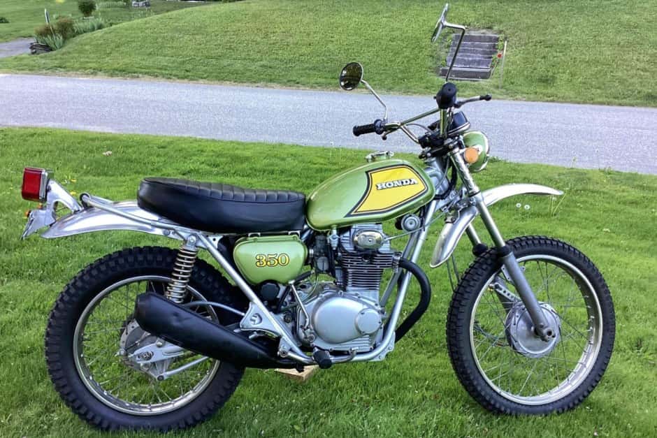 1972 Honda SL Motosport sold for $3,601