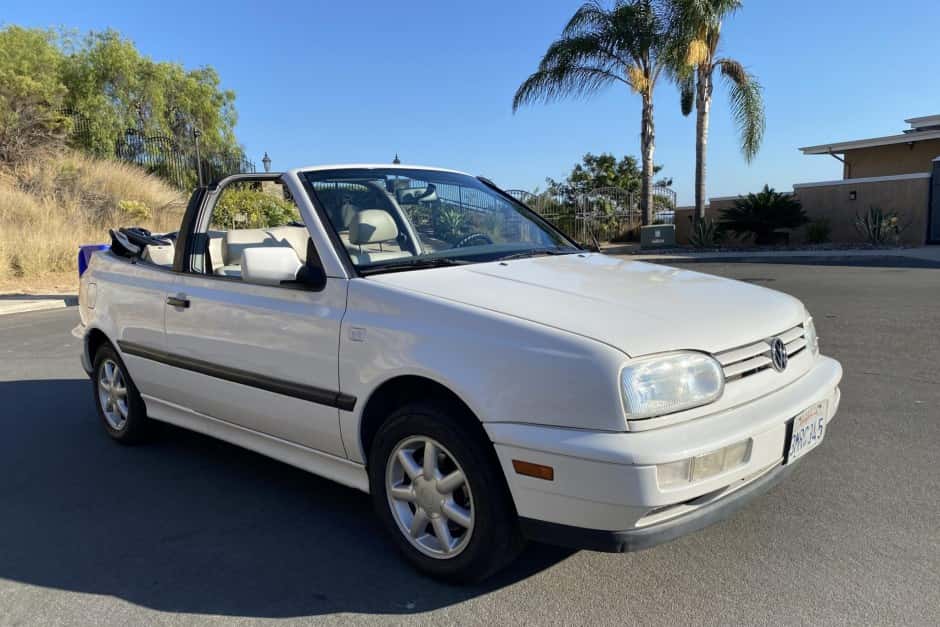 1995 Volkswagen Golf/Rabbit Cabriolet sold for $9,100
