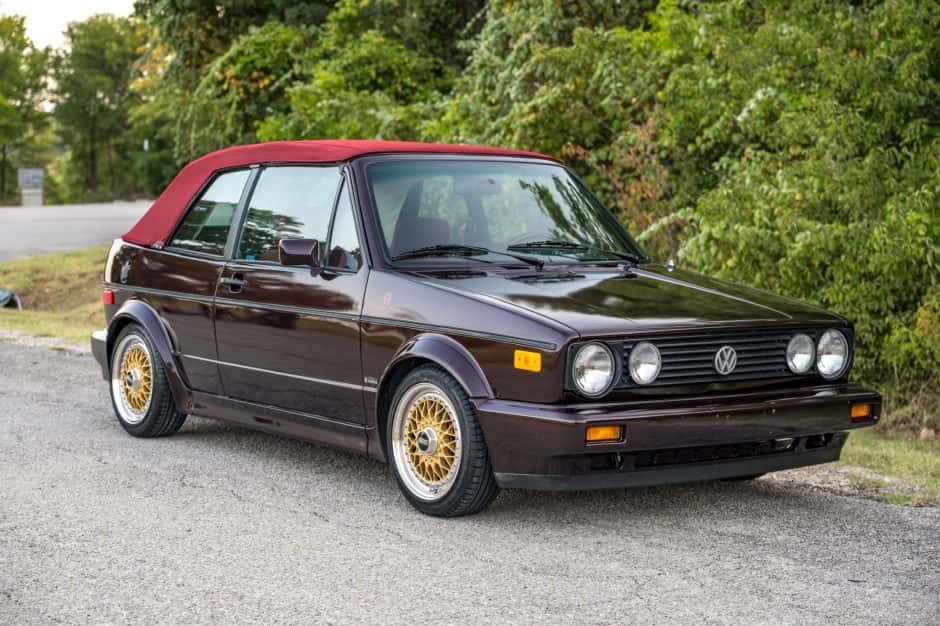 1991 Volkswagen Golf/Rabbit Cabriolet sold for $9,300
