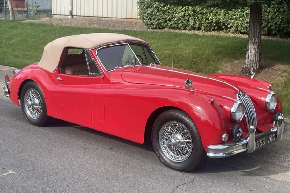 1956 Jaguar XK140 sold for $57,000