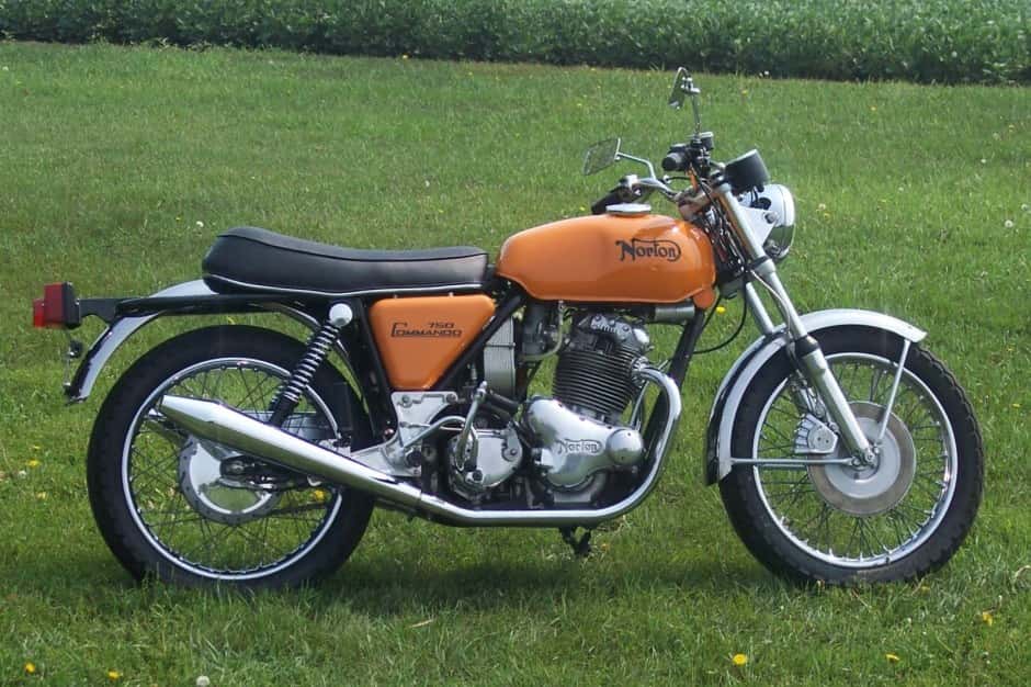 1973 Norton Commando sold for $9,100