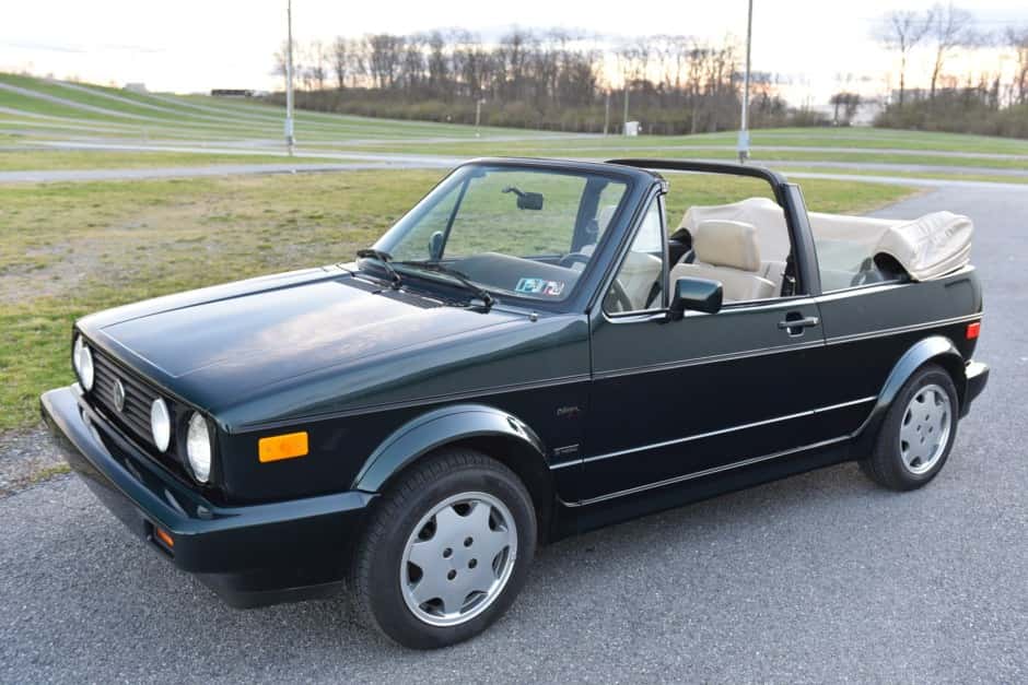 1993 Volkswagen Golf/Rabbit Cabriolet sold for $12,600