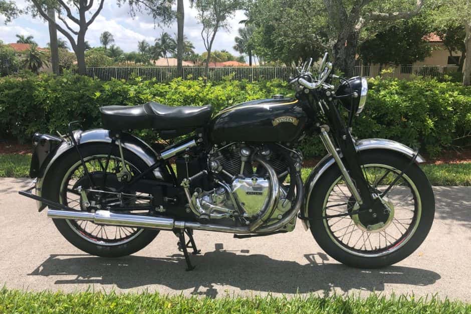 1950 Vincent Rapide sold for $53,000