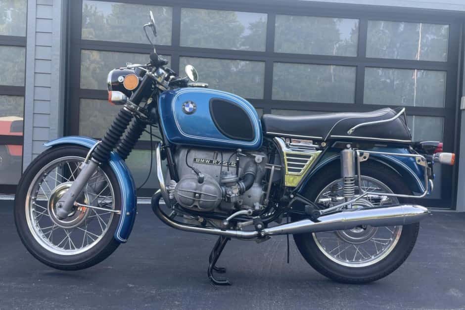 1973 BMW Motorcycles sold for $10,500