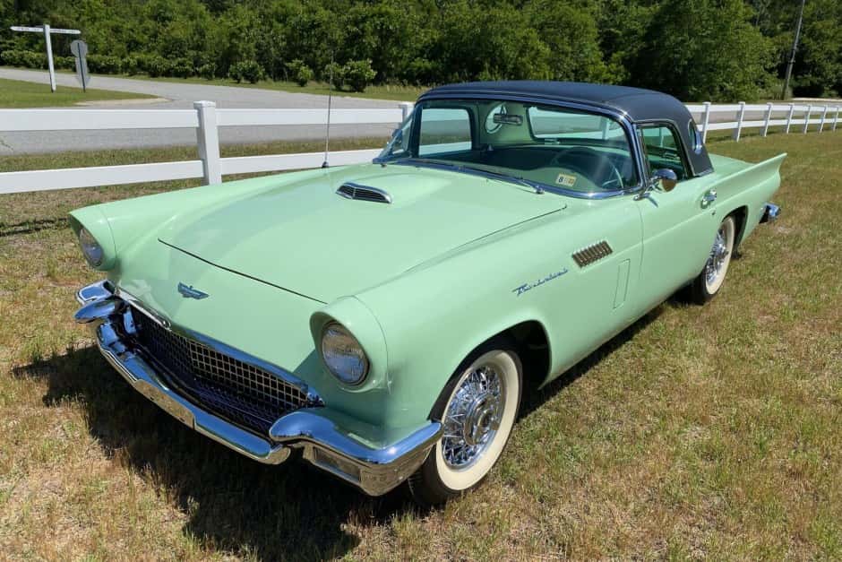 1957 Ford Thunderbird (1955-1957) sold for $24,000