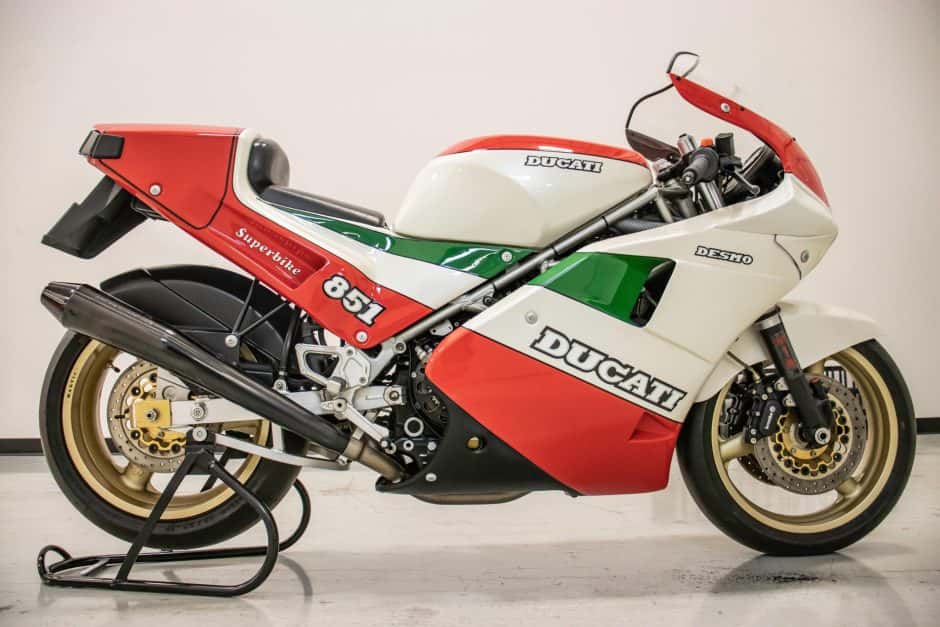 1988 Ducati 851 sold for $52,851