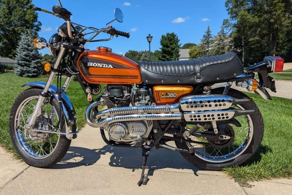 1975 Honda CB360 & CL360 sold for $4,460