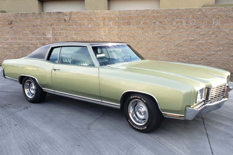 1972 Chevrolet Monte Carlo sold for $28,000