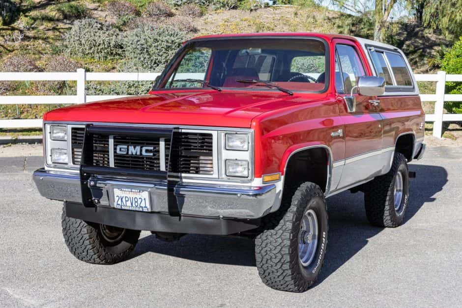 1988 GMC Jimmy (1973-1991) sold for $38,500