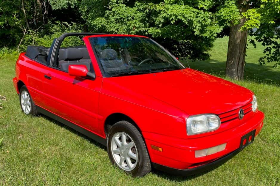 1996 Volkswagen Golf/Rabbit Cabriolet sold for $7,200