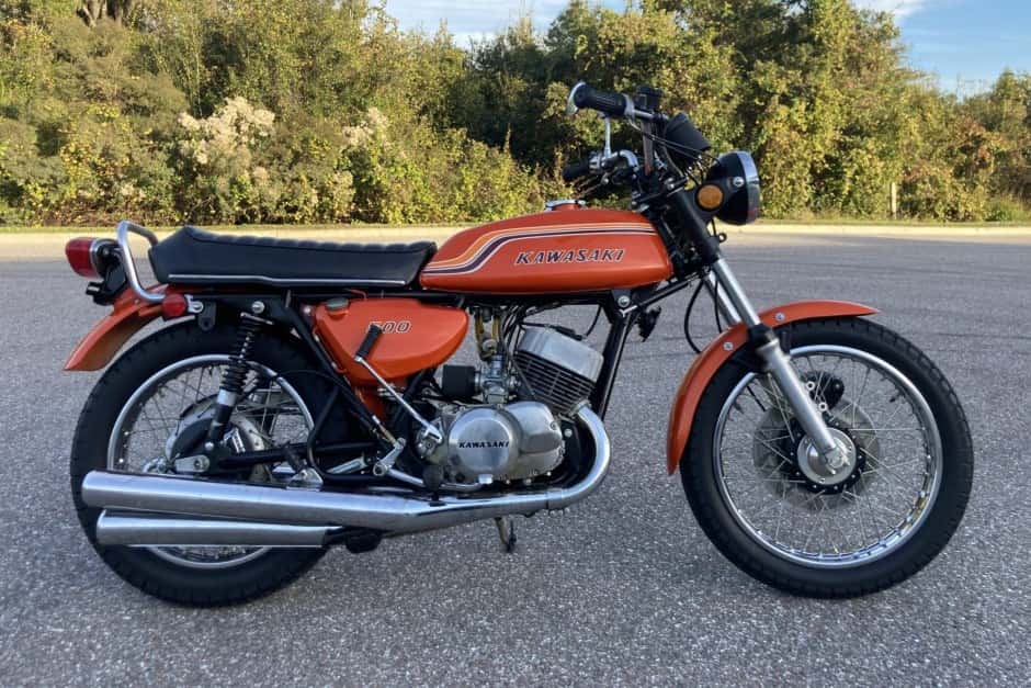 1972 Kawasaki H1 Mach III sold for $0