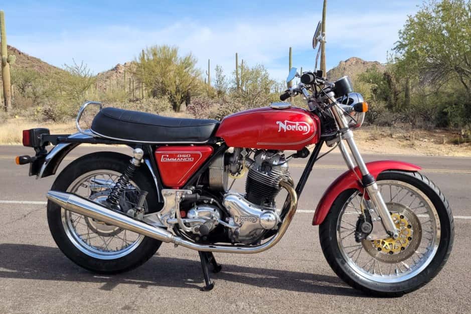 1974 Norton Commando sold for $9,500