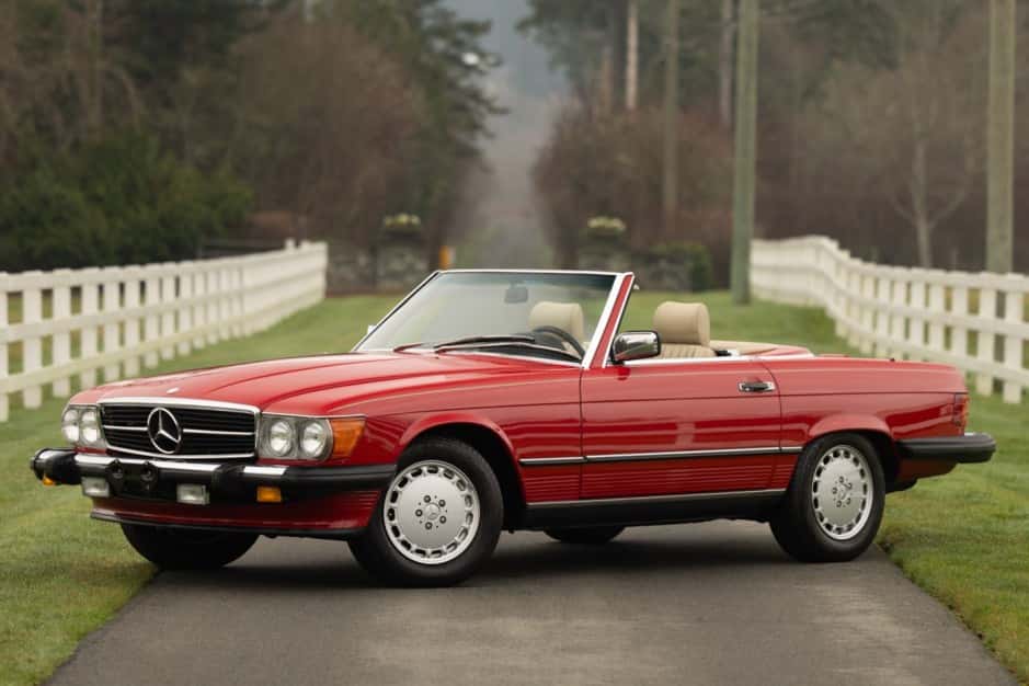 1988 Mercedes-Benz R107 SL sold for $55,655