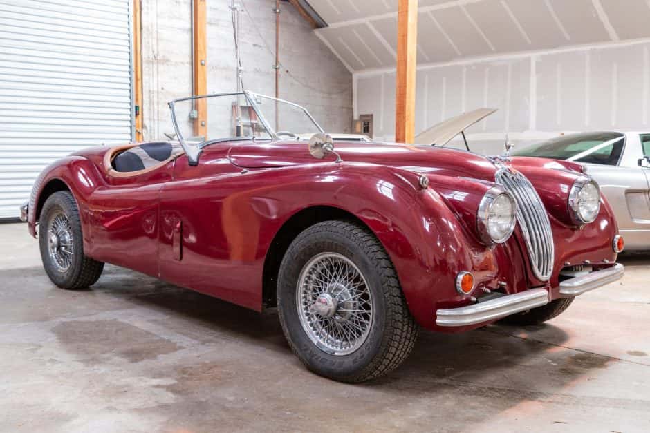 1955 Jaguar XK140 sold for $34,000