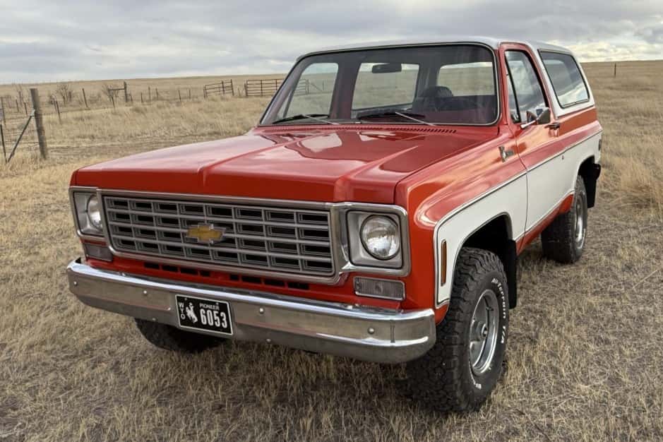 1976 Chevrolet K5 Blazer 1973-1991 sold for $32,250