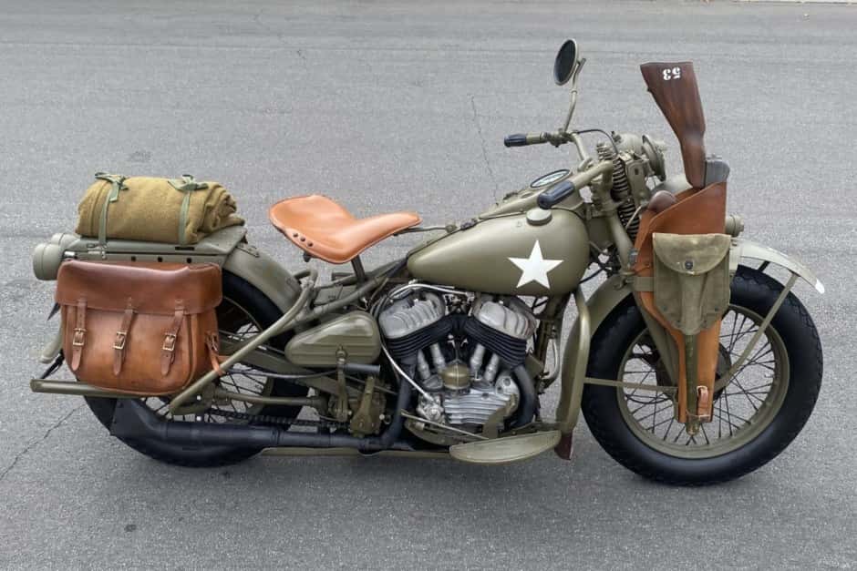 1942 Harley-Davidson 45 Flathead (1929-1975) sold for $35,000