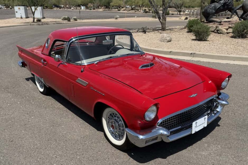 1957 Ford Thunderbird (1955-1957) sold for $28,000