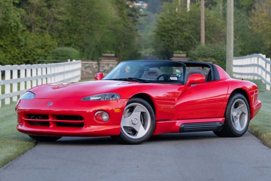 1992 Dodge Viper SR I (1992-1995) sold for $100,000