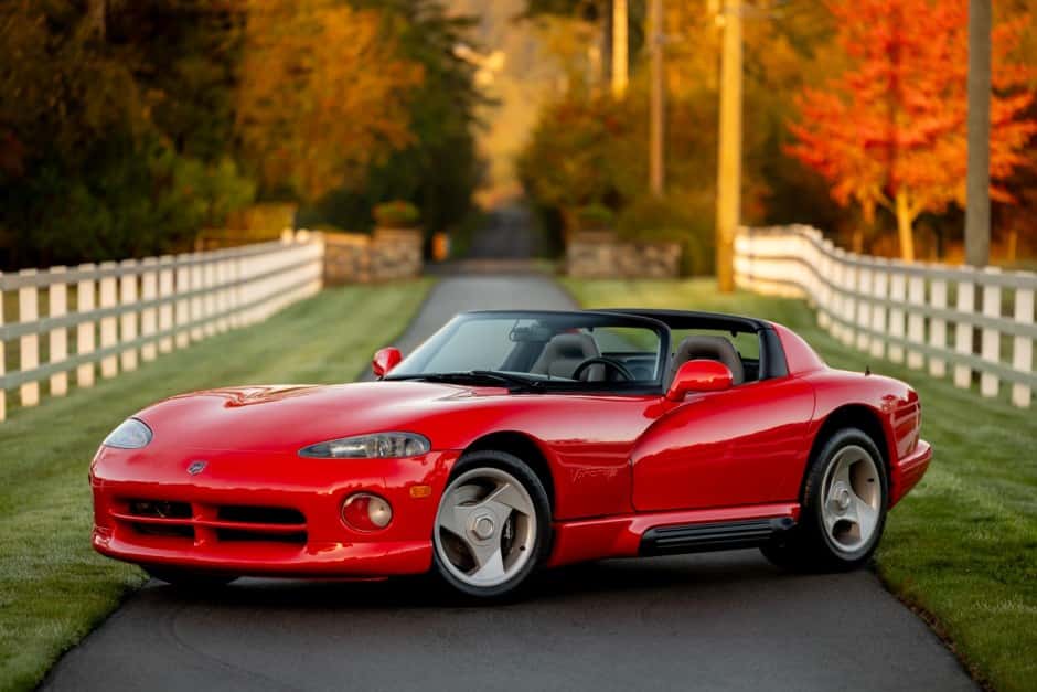 1992 Dodge Viper SR I (1992-1995) sold for $90,500