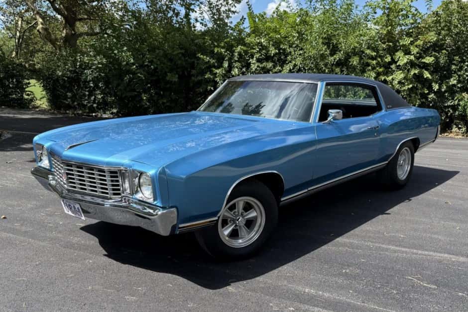 1972 Chevrolet Monte Carlo sold for $24,000