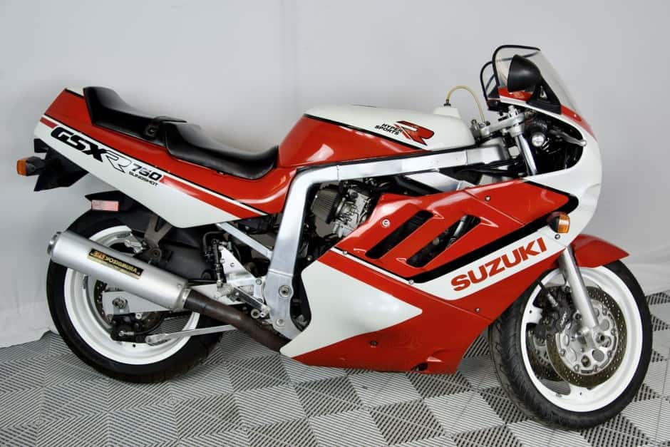 1988 Suzuki GSX-R 600, 750, 1000, & 1100 sold for $10,500