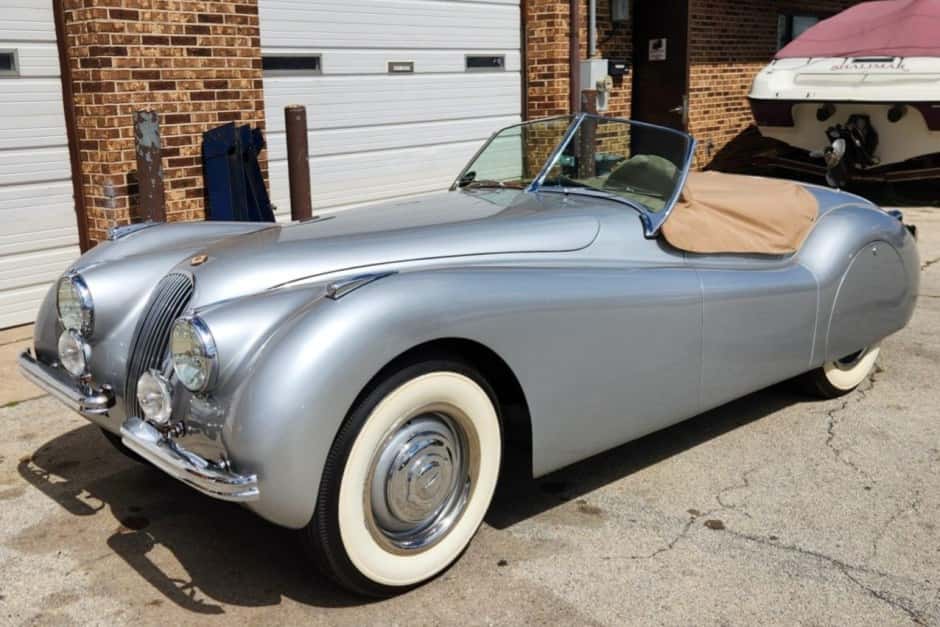 1950 Jaguar XK120 sold for $47,500