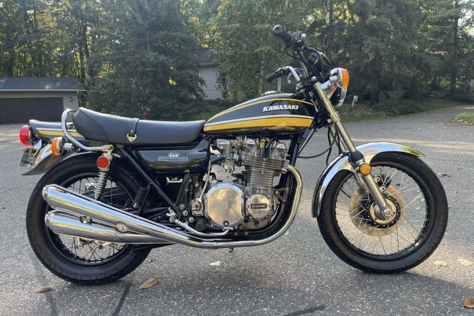 1974 Kawasaki Z1 & Z1-R sold for $12,750