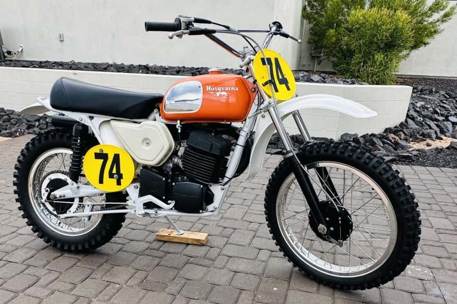 1974 Husqvarna WR sold for $4,200