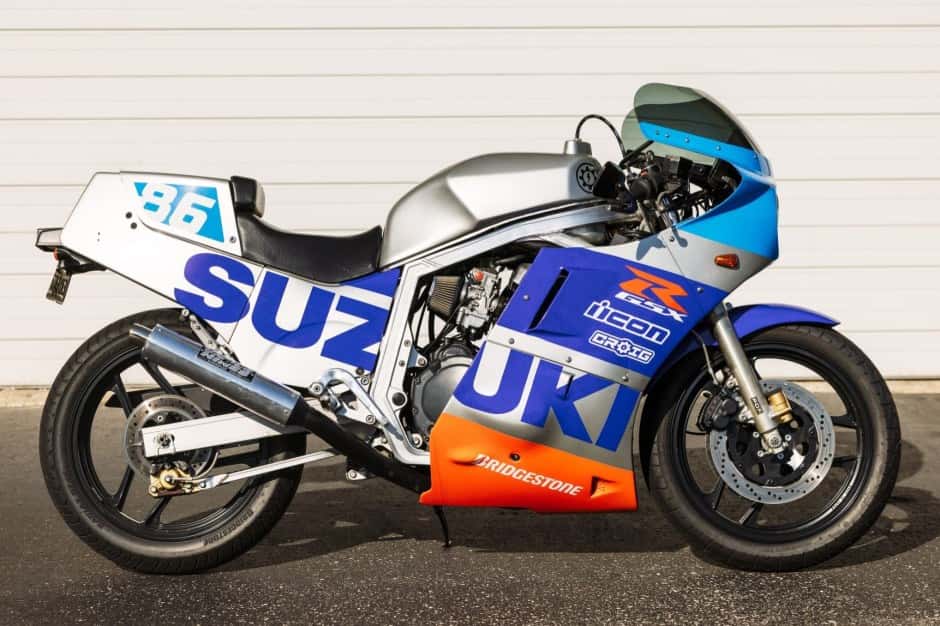 1986 Suzuki GSX-R 600, 750, 1000, & 1100 sold for $4,000