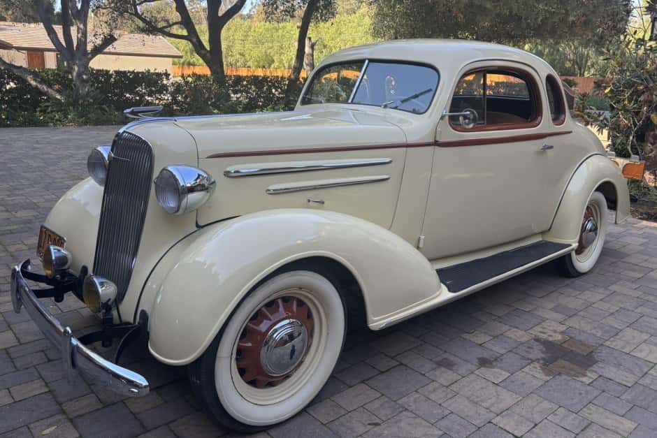 1936 Chevrolet Standard, Master, Master Deluxe, & Special Deluxe (1933-1942) sold for $18,500
