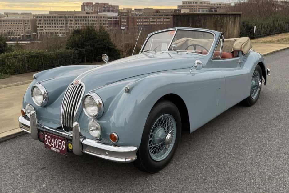 1956 Jaguar XK140 sold for $105,000