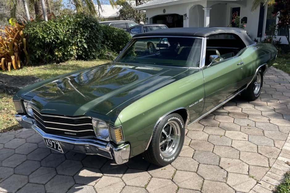 1972 Chevrolet Chevelle sold for $34,250