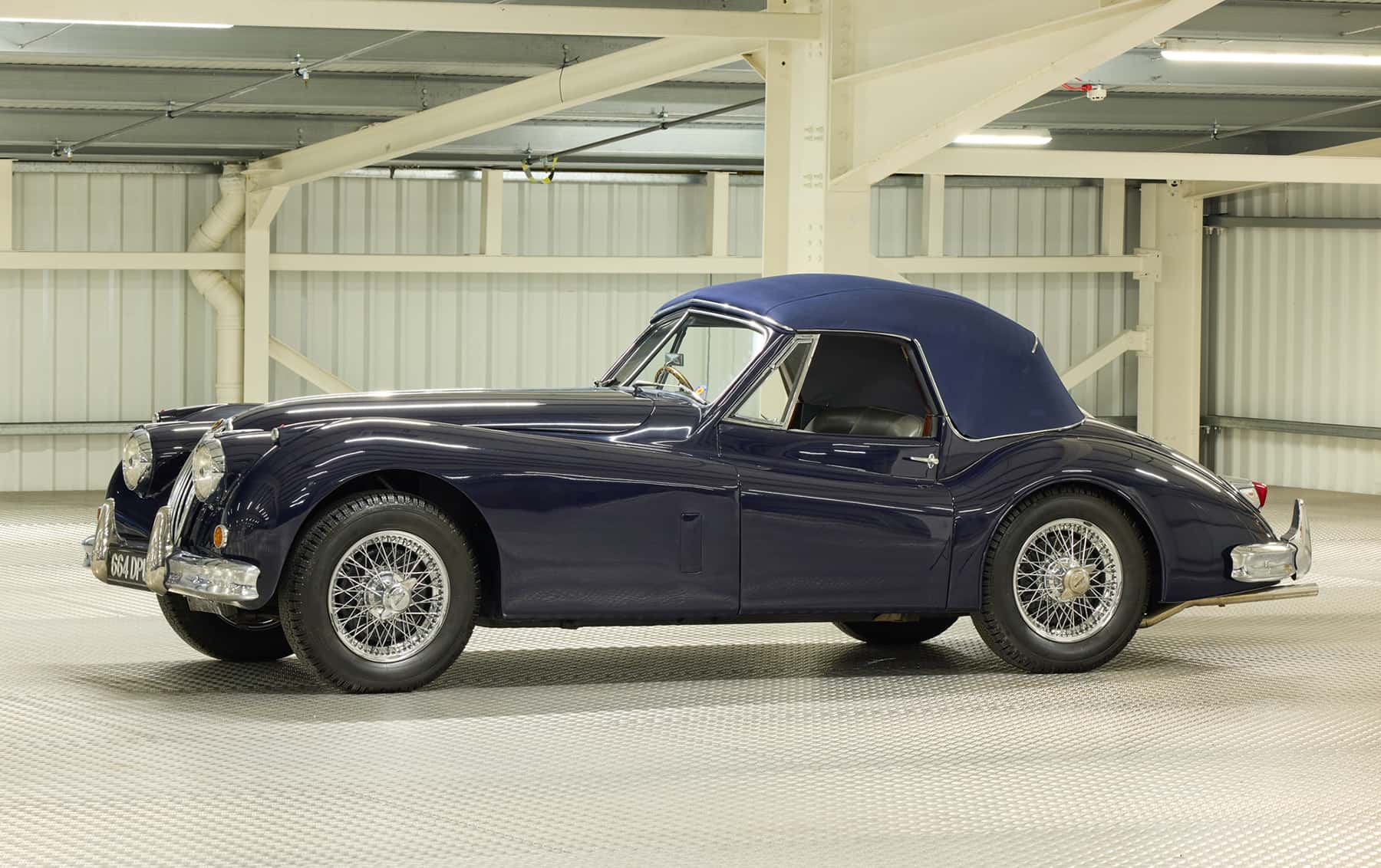 1955 Jaguar XK140 Drophead Coupe sold for $84,375