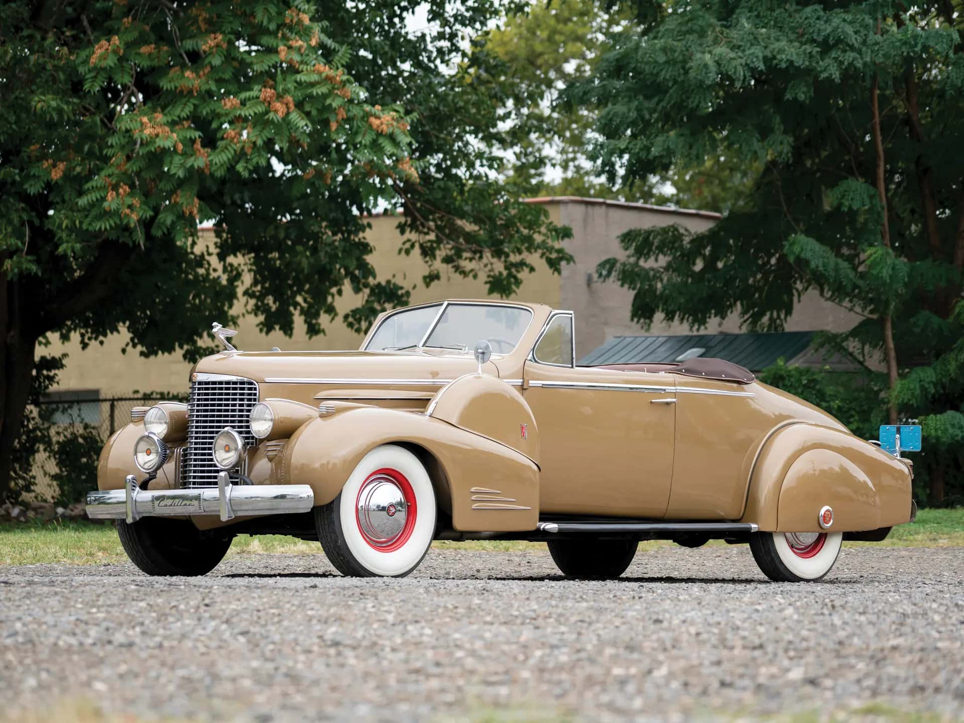 1938 Cadillac V-16 Convertible Coupe Conversion in the Style of Fleetwood sold for $189,750