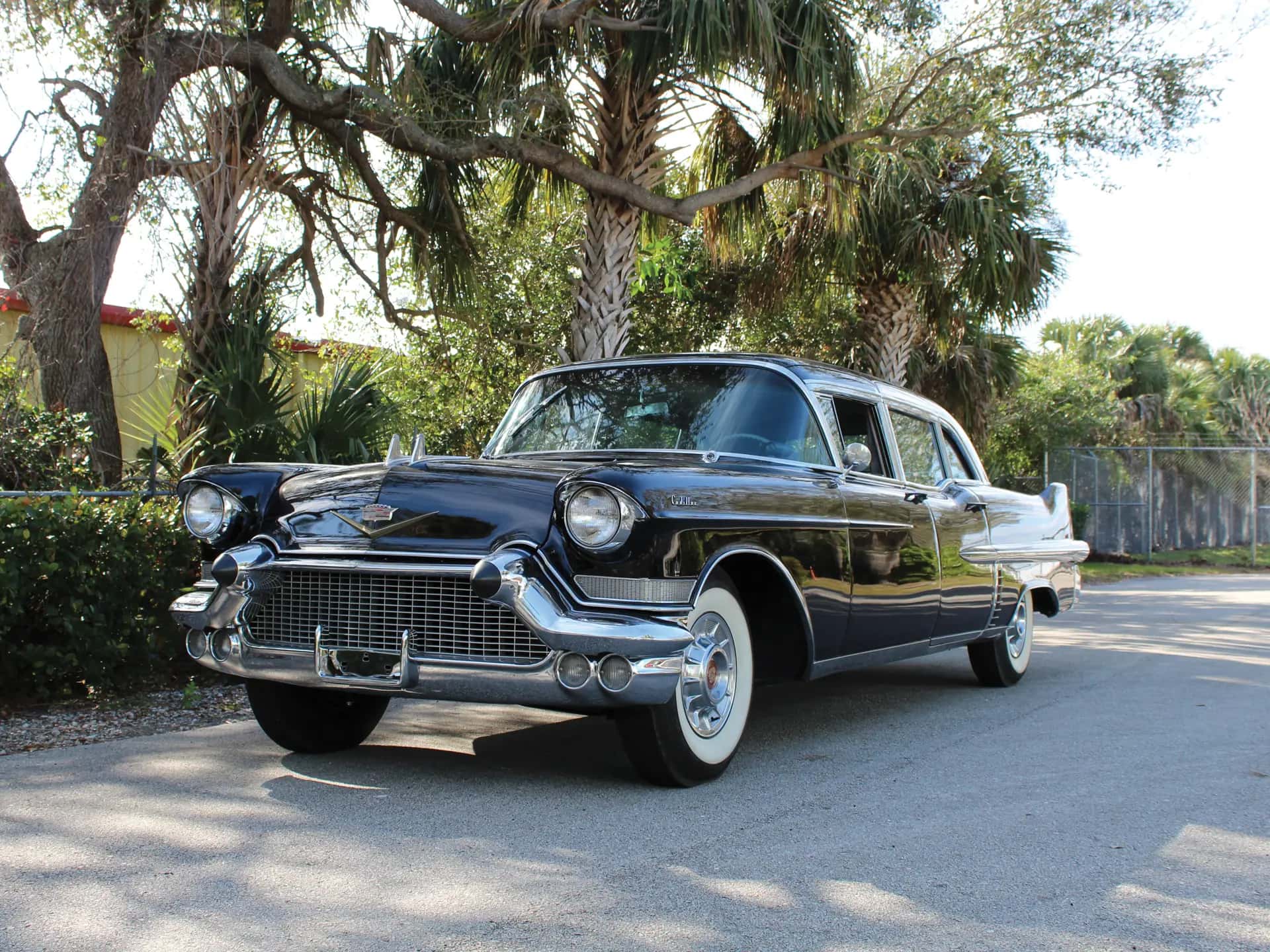 1957 Cadillac Series 75 Fleetwood Nine-Passenger Imperial Sedan sold for $17,600